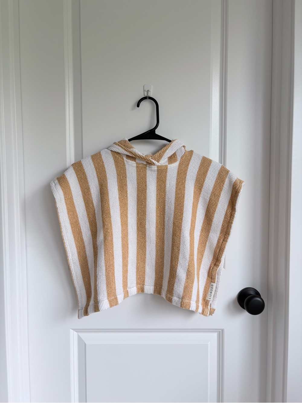 🏝️Liewood Yellow Striped Cotton Hooded Poncho Towel